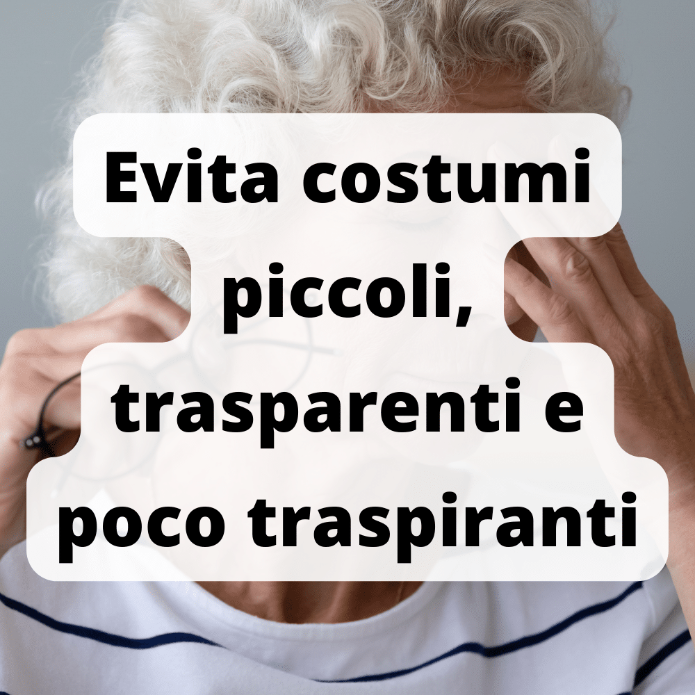Per andare in spiaggia a 60 anni evita costumi piccoli o trasparenti